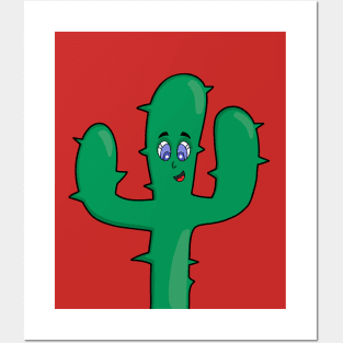 Smiling Cactus Posters and Art